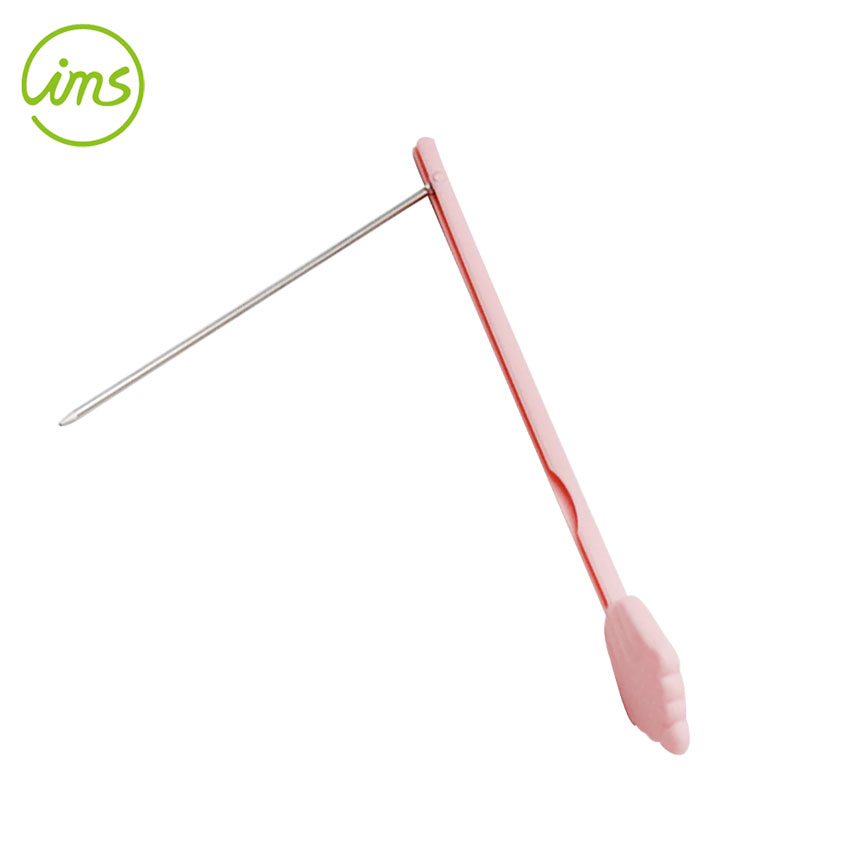 Foldable Stainless Steel Cake Tester – Reusable Bread & Muffin Testing Needle with Protective Cover